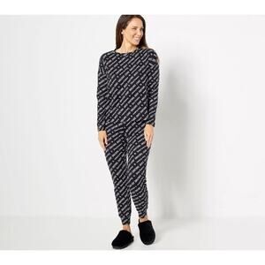 Juicy Couture women's XL two piece Black White Sleepwear pajamas